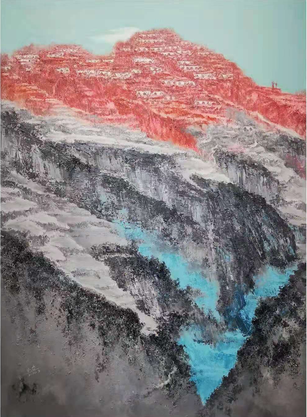 黄小力《多少回梦里回故乡之二》油画 110x150cm 2021年3月 MILAN.COM米兰中国 电话18903886261_副本